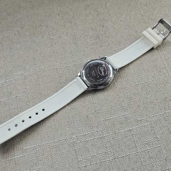 Disney Minnie Mouse Wristwatch White Rubber Band Analog Wrist Watch Accutime - Picture 9 of 11